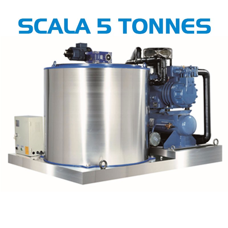 FLAKE ICE MACHINE SCALA 5 TONS BY 24H WITHOUT STORAGE