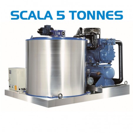 FLAKE ICE MACHINE SCALA 5 TONS BY 24H WITHOUT STORAGE