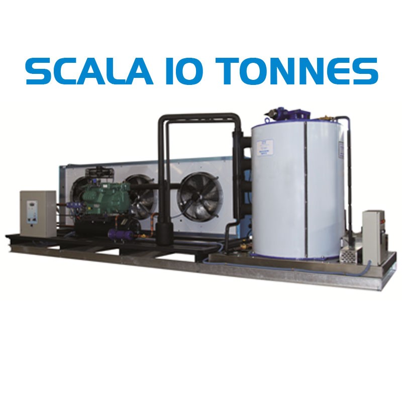 MACHINE A GLACE ECAILLE SCALA 10000 KG PAR 24H COMPLETE SANS STOCKAGE