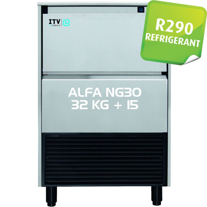 ICE MACHINE ALFA NG30 R290 WITH STORAGE